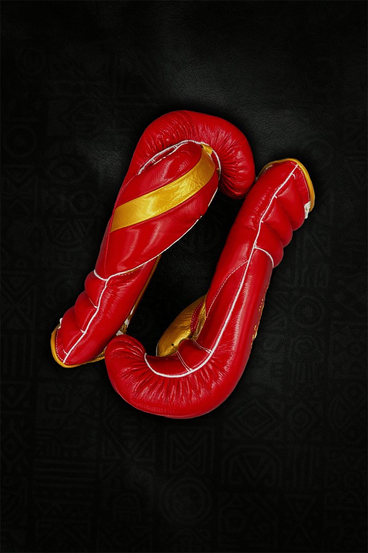 KAAK/ Fire Lace Up Training Boxing Gloves