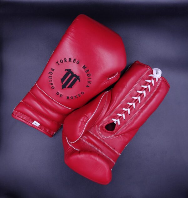 Red Pu Padding Training Gloves