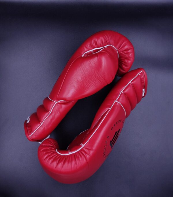 Red Pu Padding Training Gloves - Image 2